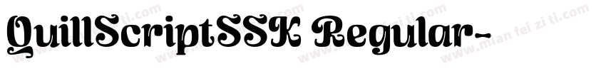 QuillScriptSSK Regular字体转换